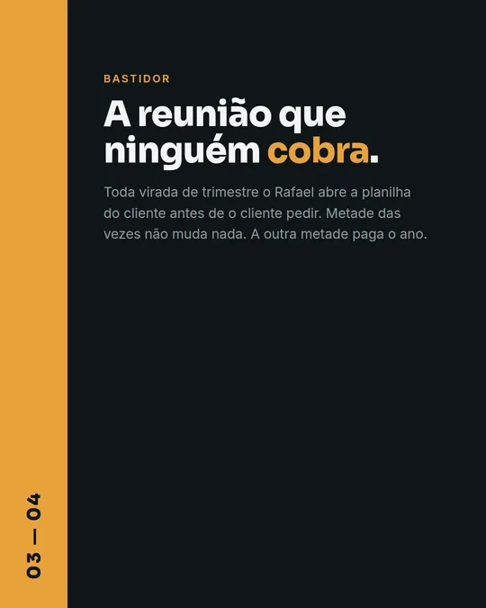 Peça de Instagram da Nortis Contabilidade, arquétipo asymmetric rail